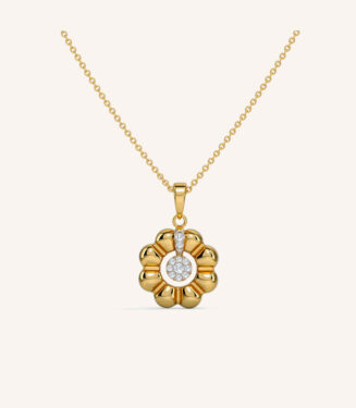 Floweret Cluster Diamond Stud Pedent