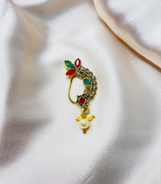 Multi Color Marathi Nath With Stone
