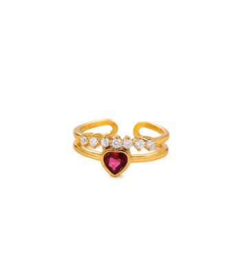 Love Shape Aesthetic Stainless Steel Ring