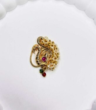 Luxury Gold Finish Marathi Nath