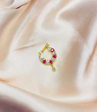 South Indian Screw Nose Ring for Women
