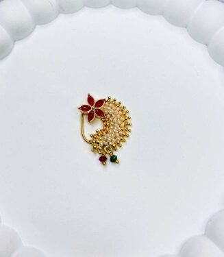 Elegant Bridal Nath with Stones