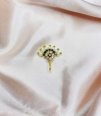 Floral Marathi False Nath