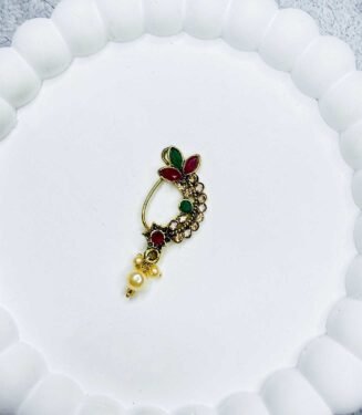 Multi Color Marathi Nath With Stone