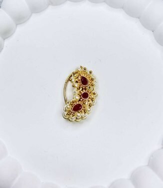 Luxury Wedding Wear Marathi False Nath