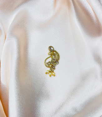Luxury Gold Finish Fake Marathi Nath