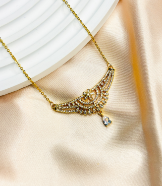 White Stone Luxury Necklace for Women