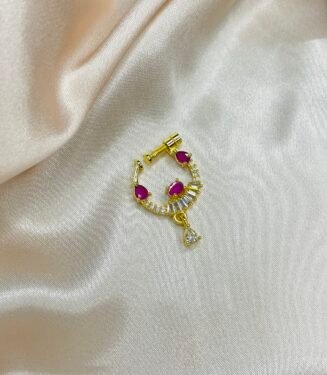 Elegant Screw Nose Ring South Indian