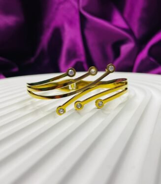 Classic Stainless Steel Metal Bracelet for Women