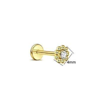 Stainless Steel Nose Pin Flower Shape