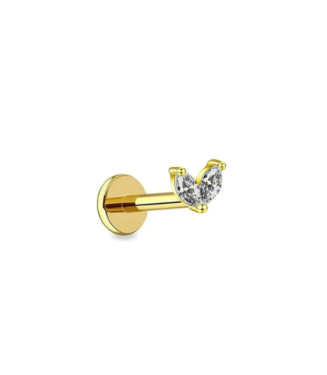 Stainless Steel Nose Pin V Shape