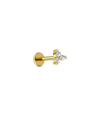 Stainless Steel Nose 3 Stone